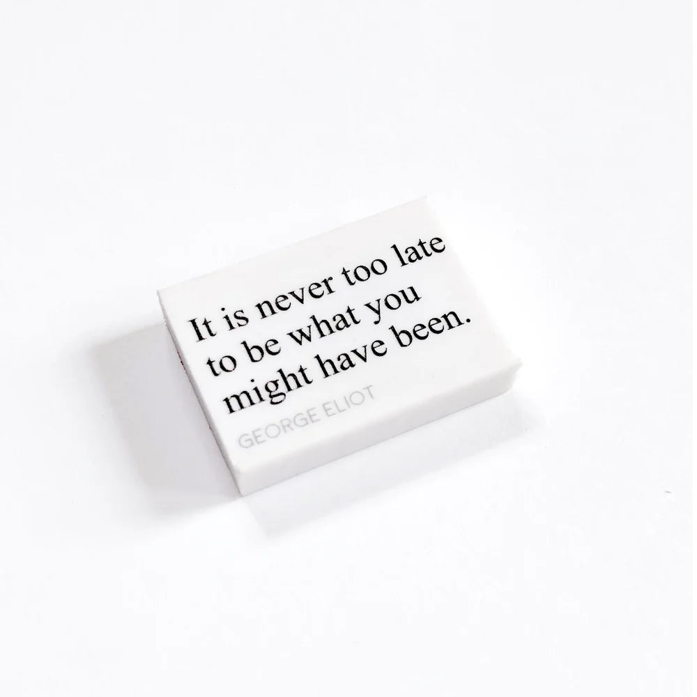 George Eliot Quote Rubber