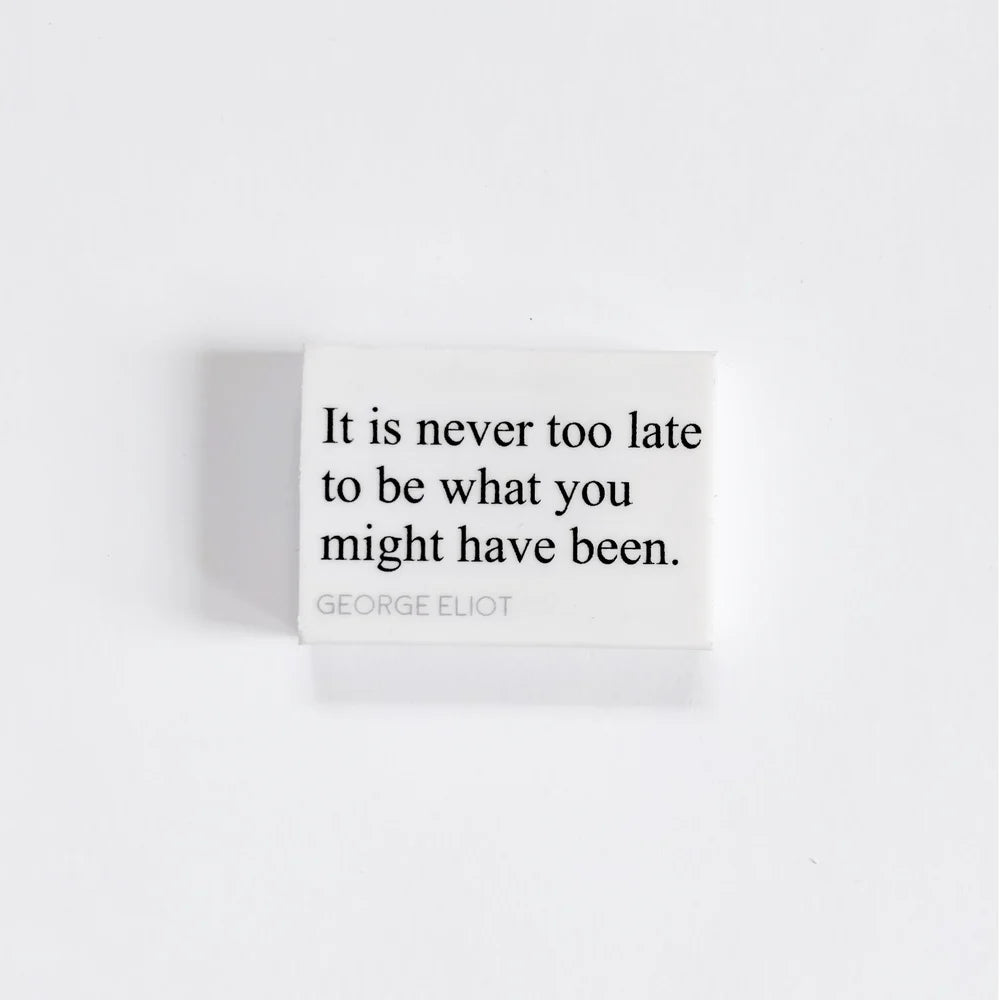 George Eliot Quote Rubber