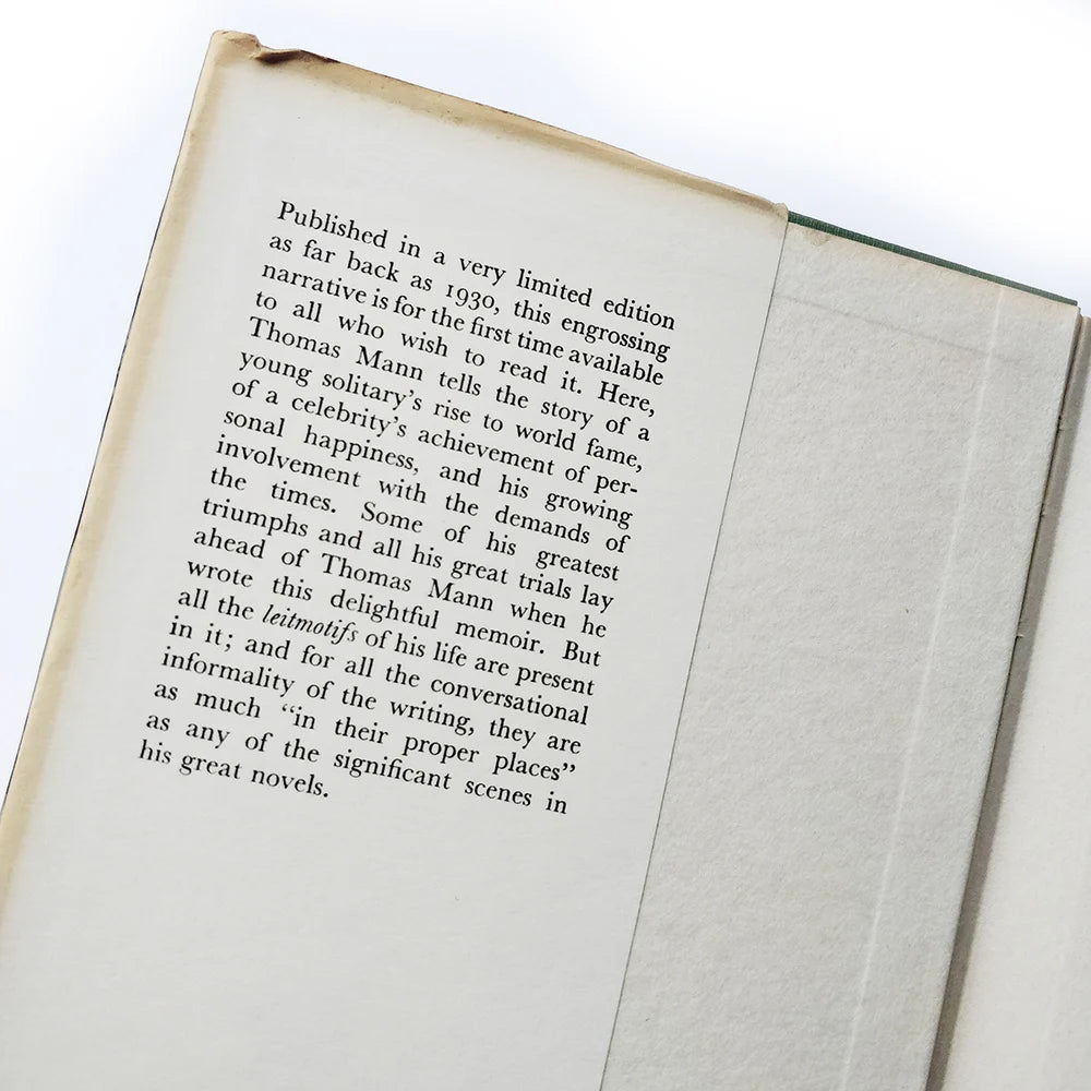 Thomas Mann - A Sketch of My Life