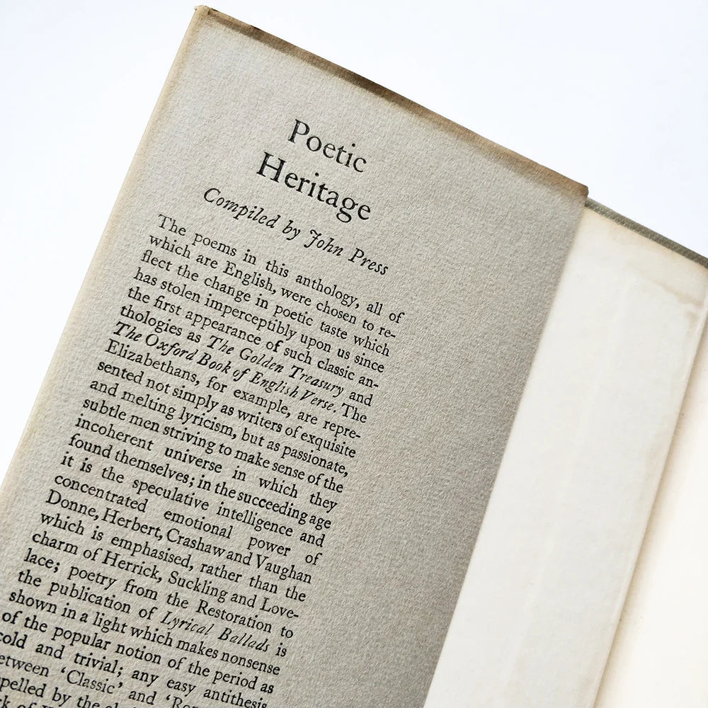 Poetic Heritage - Anthology of English Verse - FIRST EDITION