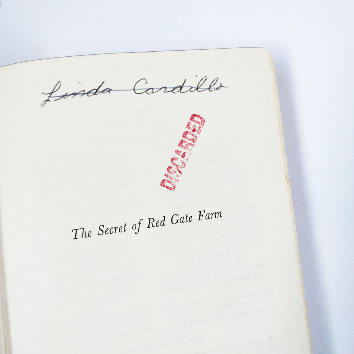 Carolyn Keene - Nancy Drew: The Secret of Red Gate Farm - FIRST EDITION