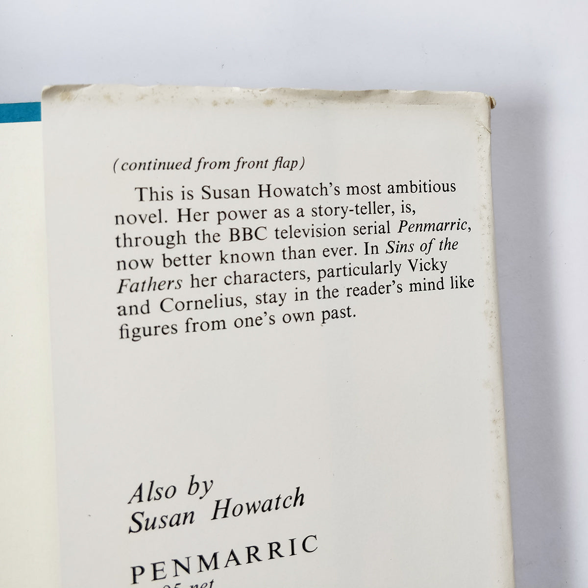 Susan Howatch - Sins of the Fathers FIRST EDITION