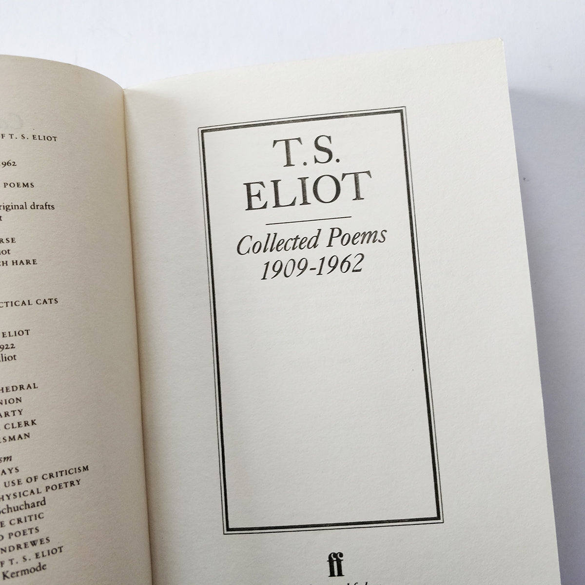 T S Eliot - Collected Poems 1909-1962