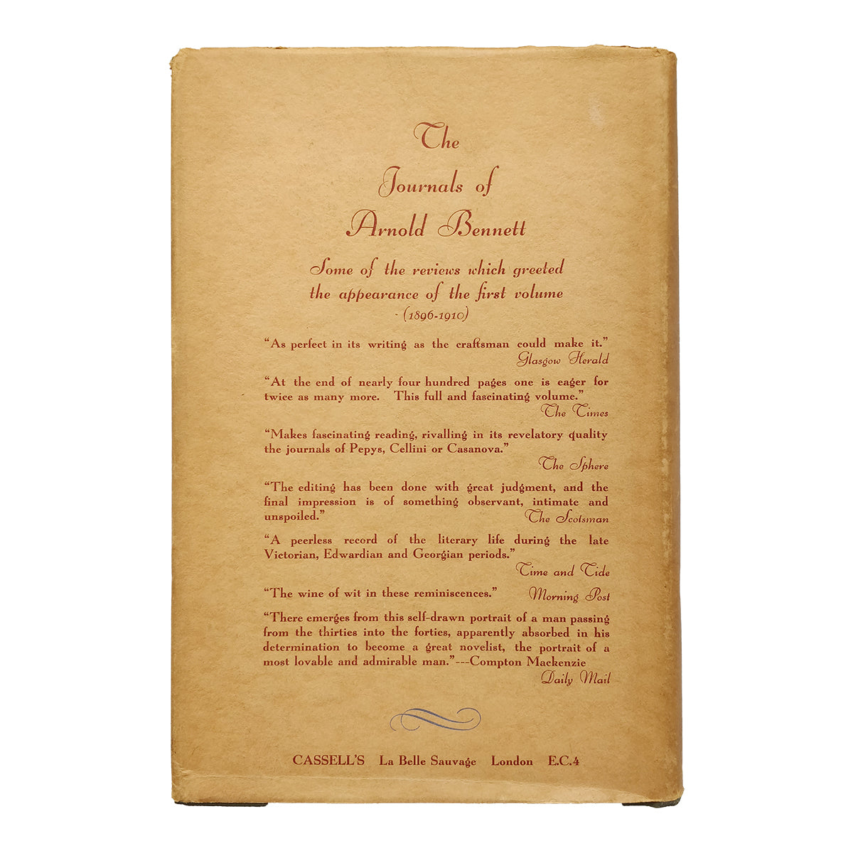 The Journals of Arnold Bennett: Volume 3: 1921-1928 FIRST EDITION