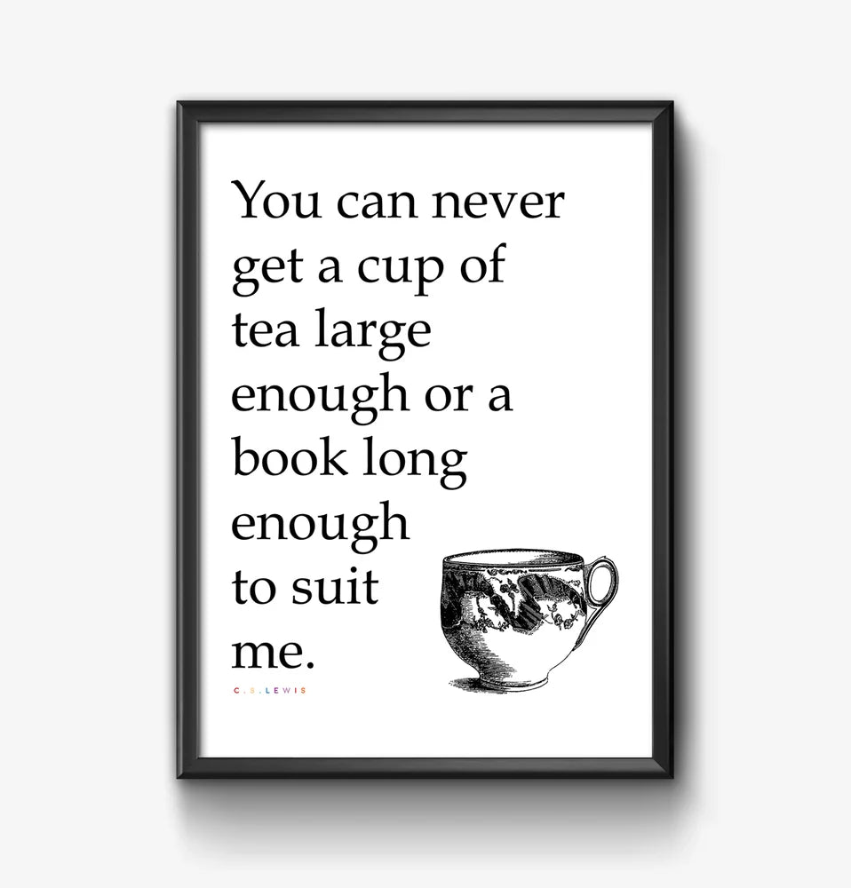 Cup of Tea & a Book PRINT