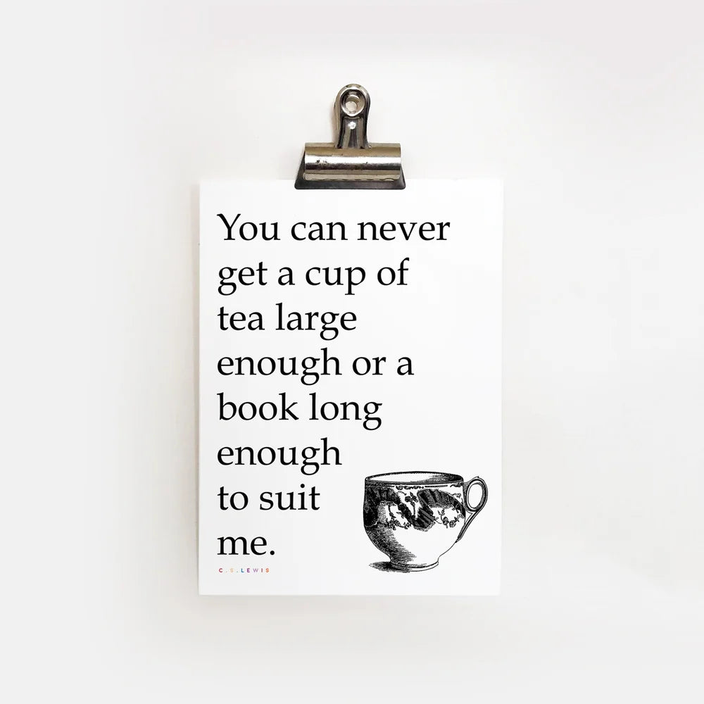 Cup of Tea & a Book PRINT