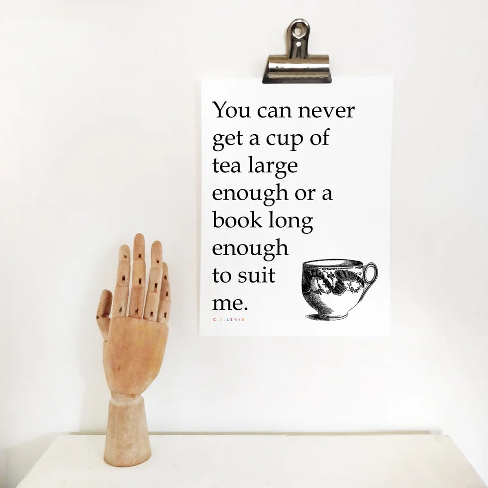 Cup of Tea & a Book PRINT