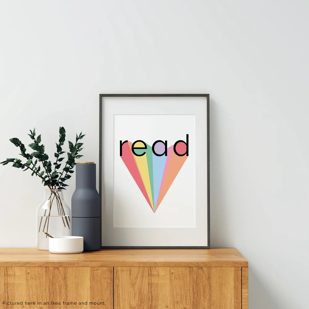 Rainbow Read Print