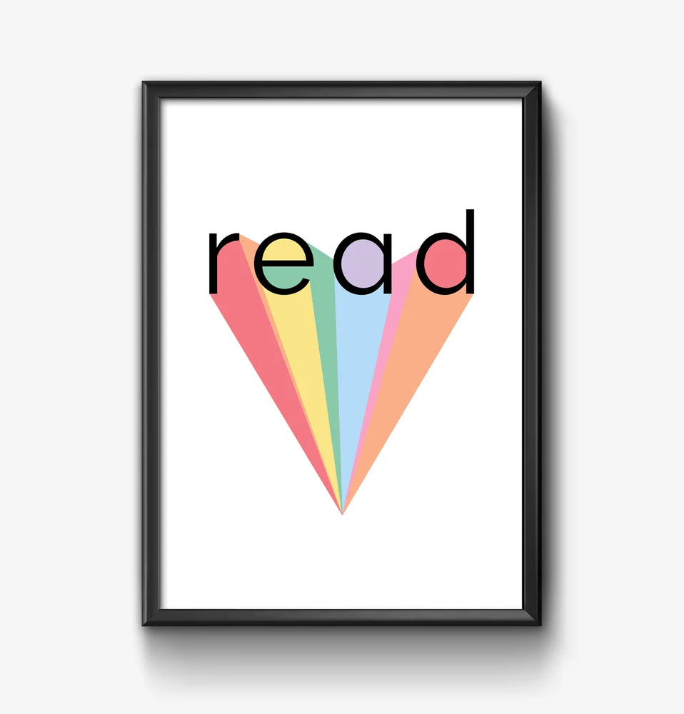 Rainbow Read Print