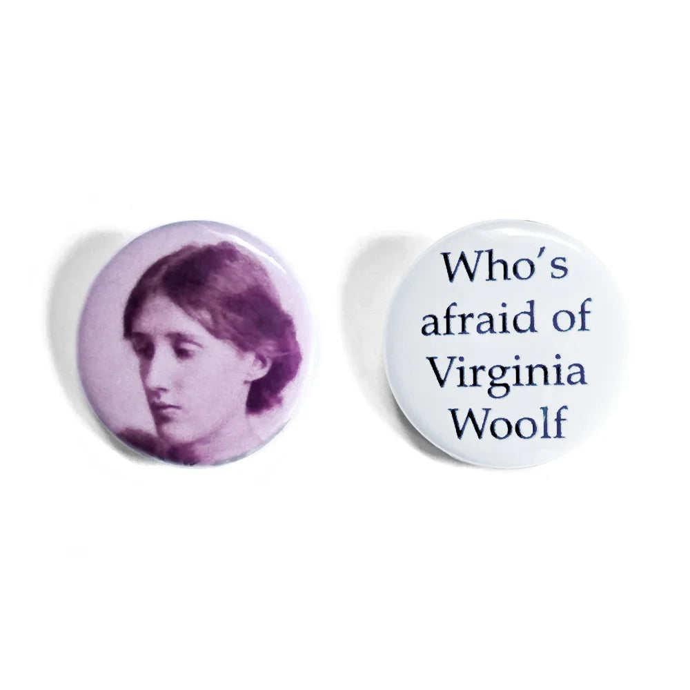 Virginia Woolf Button Badges