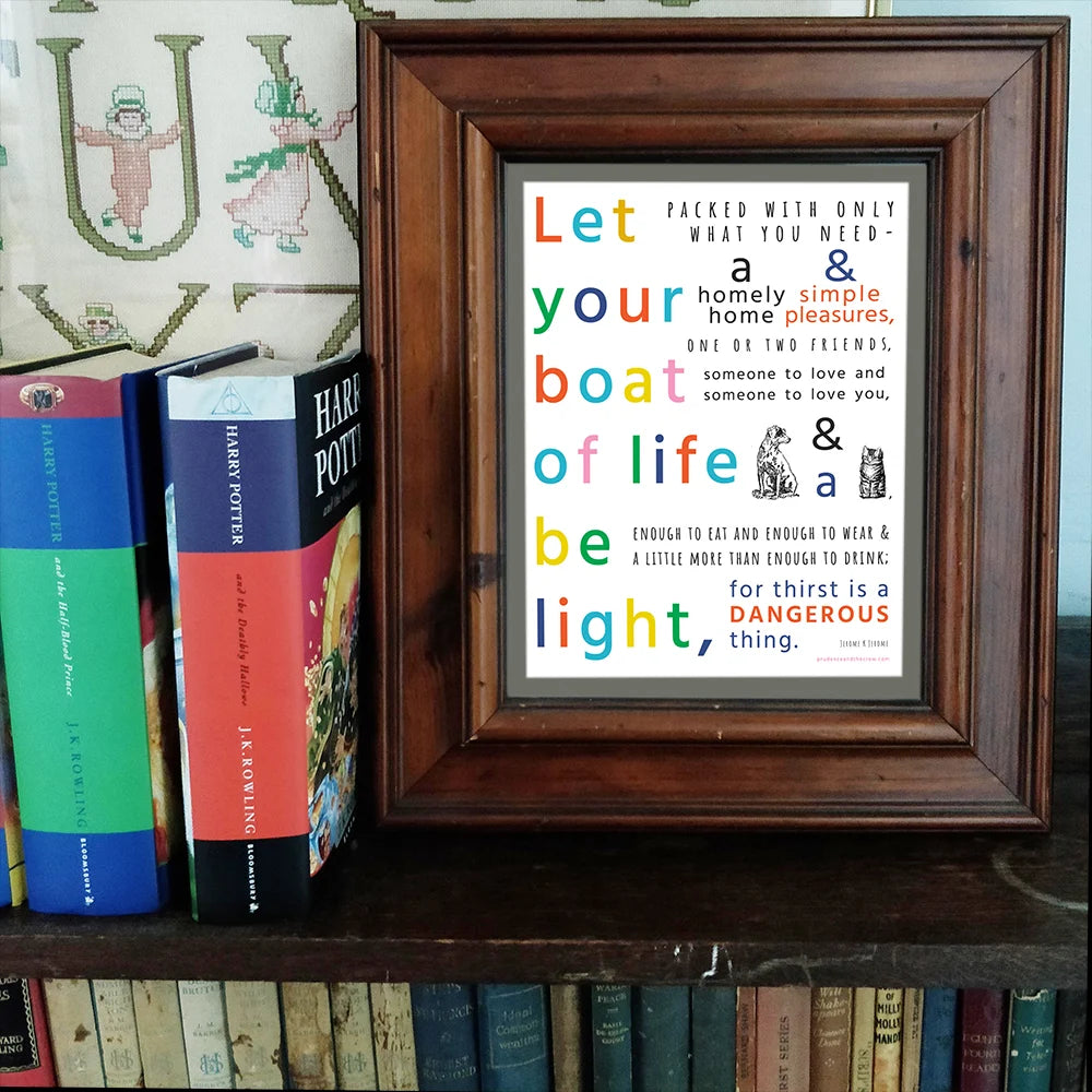 Let Your Boat of Life Be Light MINI PRINT