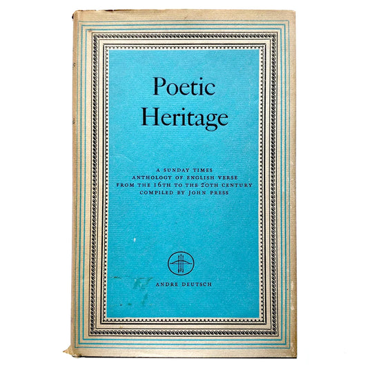 Poetric Heritage - Anthology of English Verse - FIRST EDITION