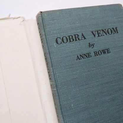 Anne Rowe - Cobra Venom - FIRST EDITION