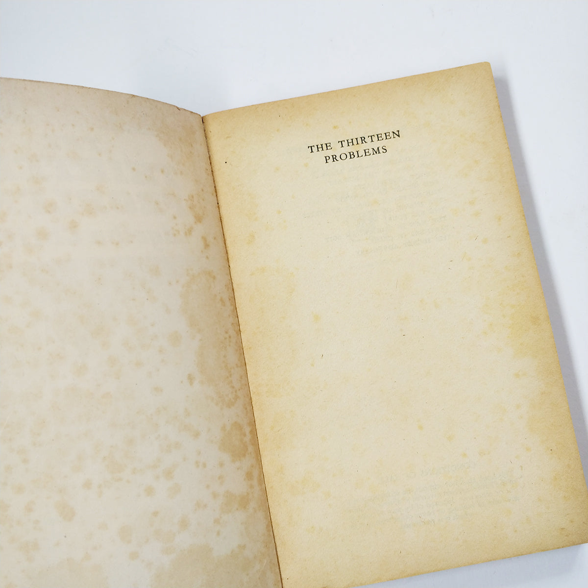 Agatha Christie - The Thirteen Problems - FIRST EDITION 2nd Printing
