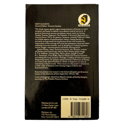 Fantasy: The Literature of Subversion by Rosemary Jackson