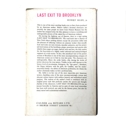 Hubert Selby Jr - Last Exit to Brooklyn - FIRST EDITION