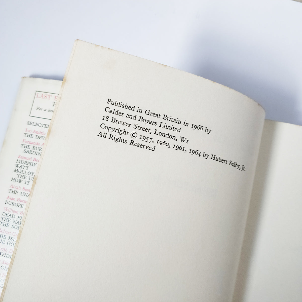 Hubert Selby Jr - Last Exit to Brooklyn - FIRST EDITION