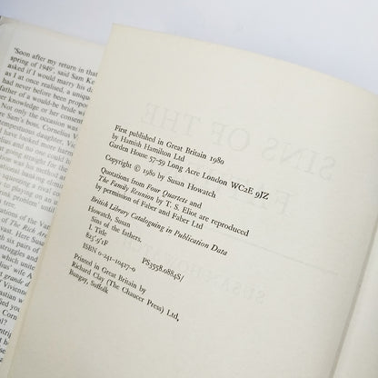 Susan Howatch - Sins of the Fathers FIRST EDITION