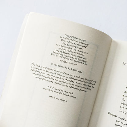 T S Eliot - Collected Poems 1909-1962