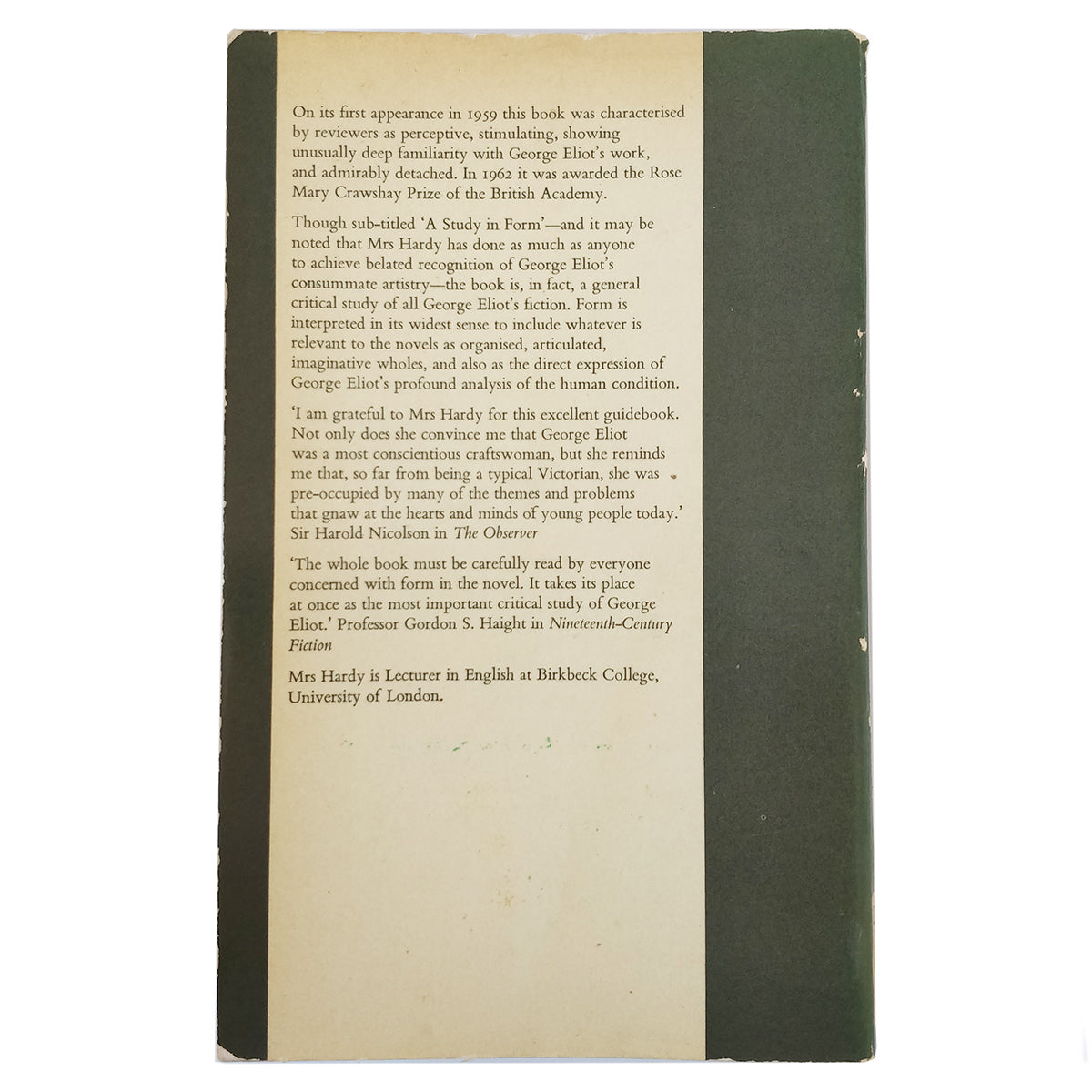 The Novels of George Eliot - Barbara Hardy