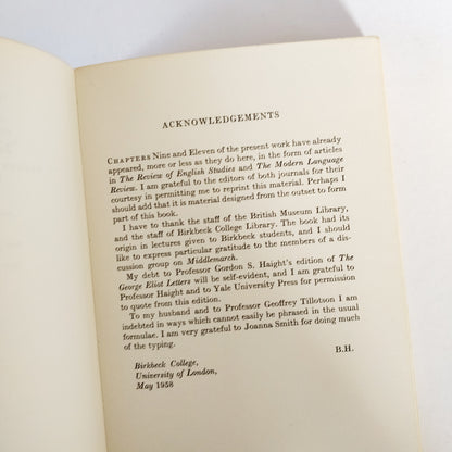 The Novels of George Eliot - Barbara Hardy