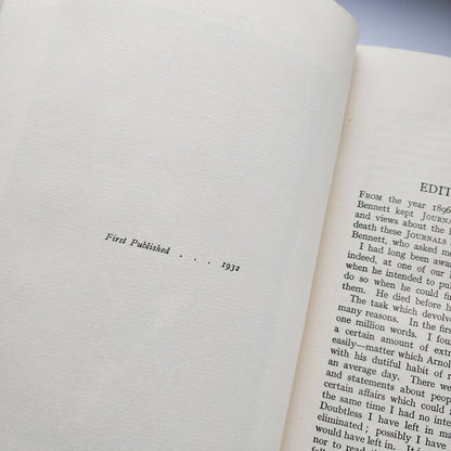 The Journals of Arnold Bennett: Volume 1: 1896-1910 FIRST EDITION