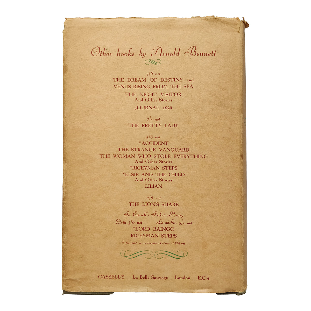 The Journals of Arnold Bennett: Volume 1: 1896-1910 FIRST EDITION