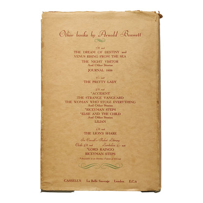 The Journals of Arnold Bennett: Volume 1: 1896-1910 FIRST EDITION